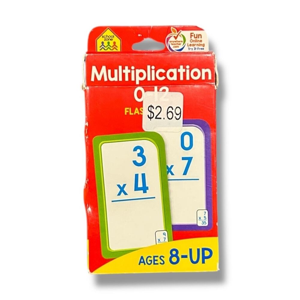 School Zone Multiplication Flash Cards